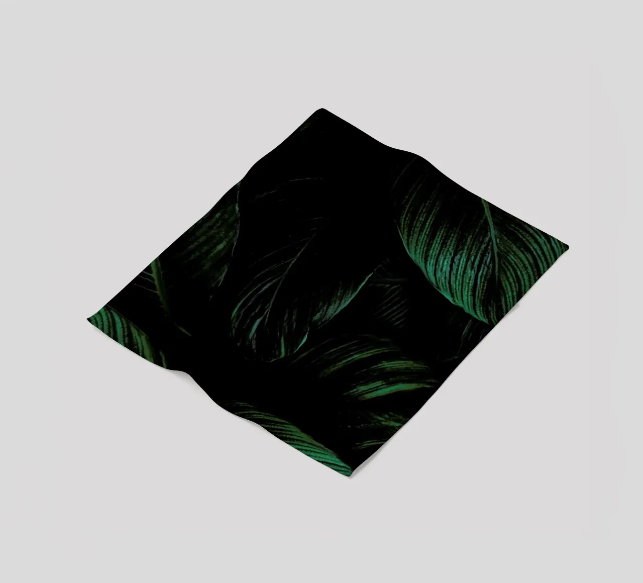 Layered Leaves fleece blanket by Flora & Fauna