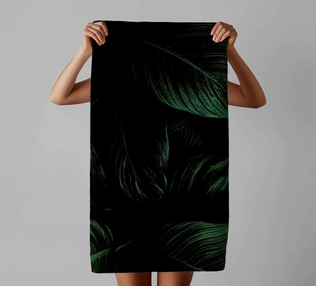 Layered Leaves towel by Flora & Fauna