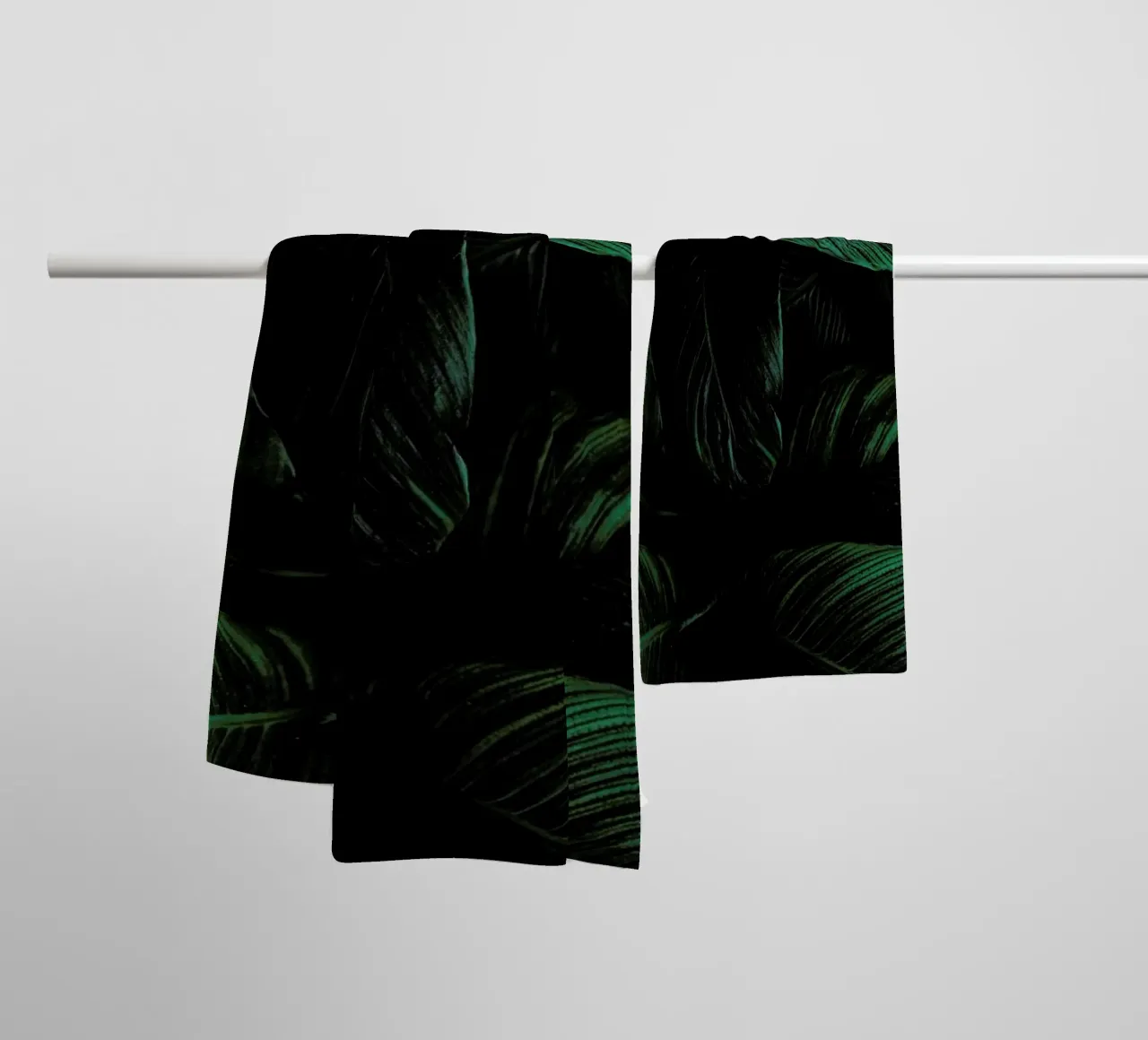 Layered Leaves towel by Flora & Fauna
