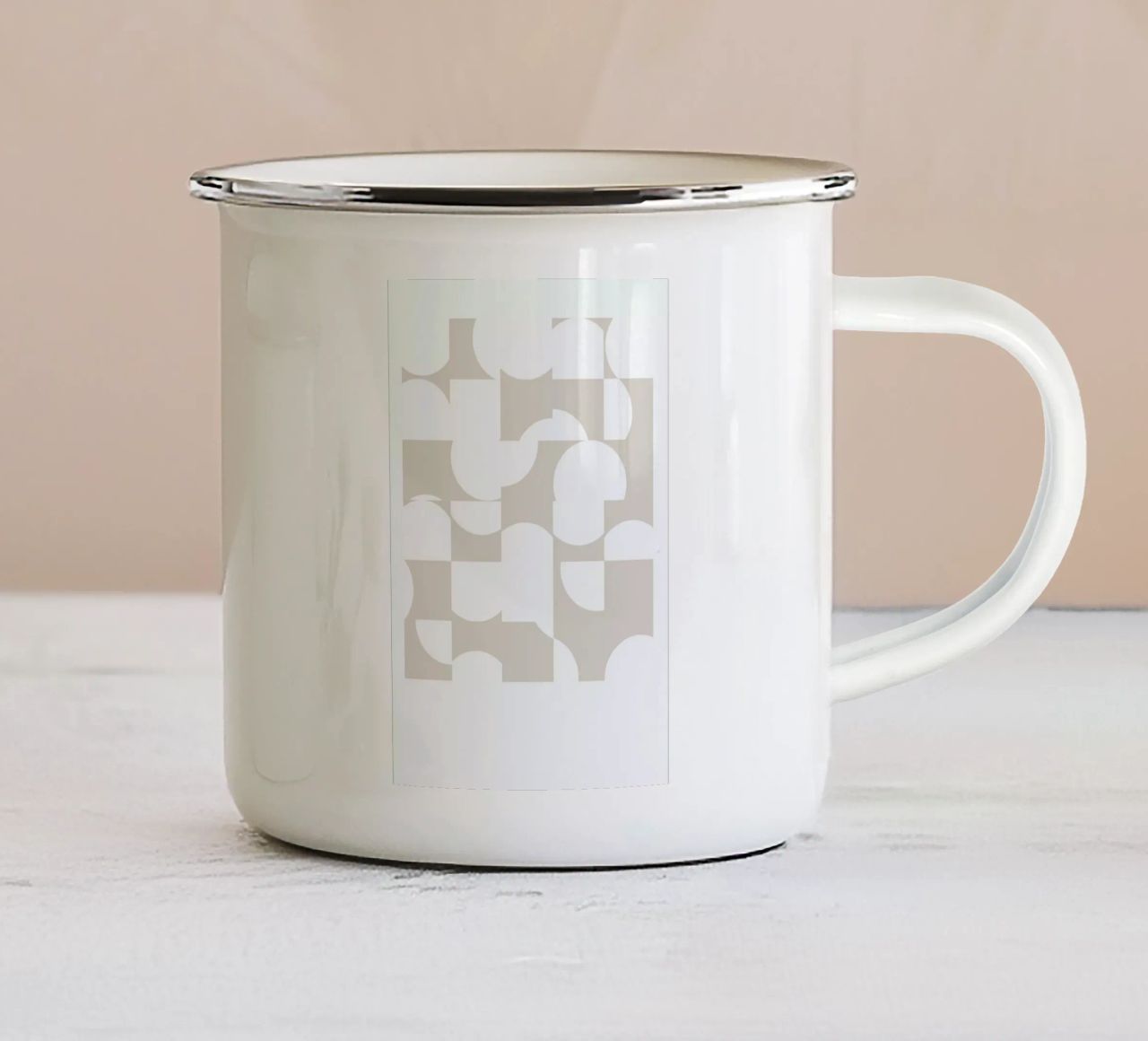 Circle Light tazza in smalto da 170QM