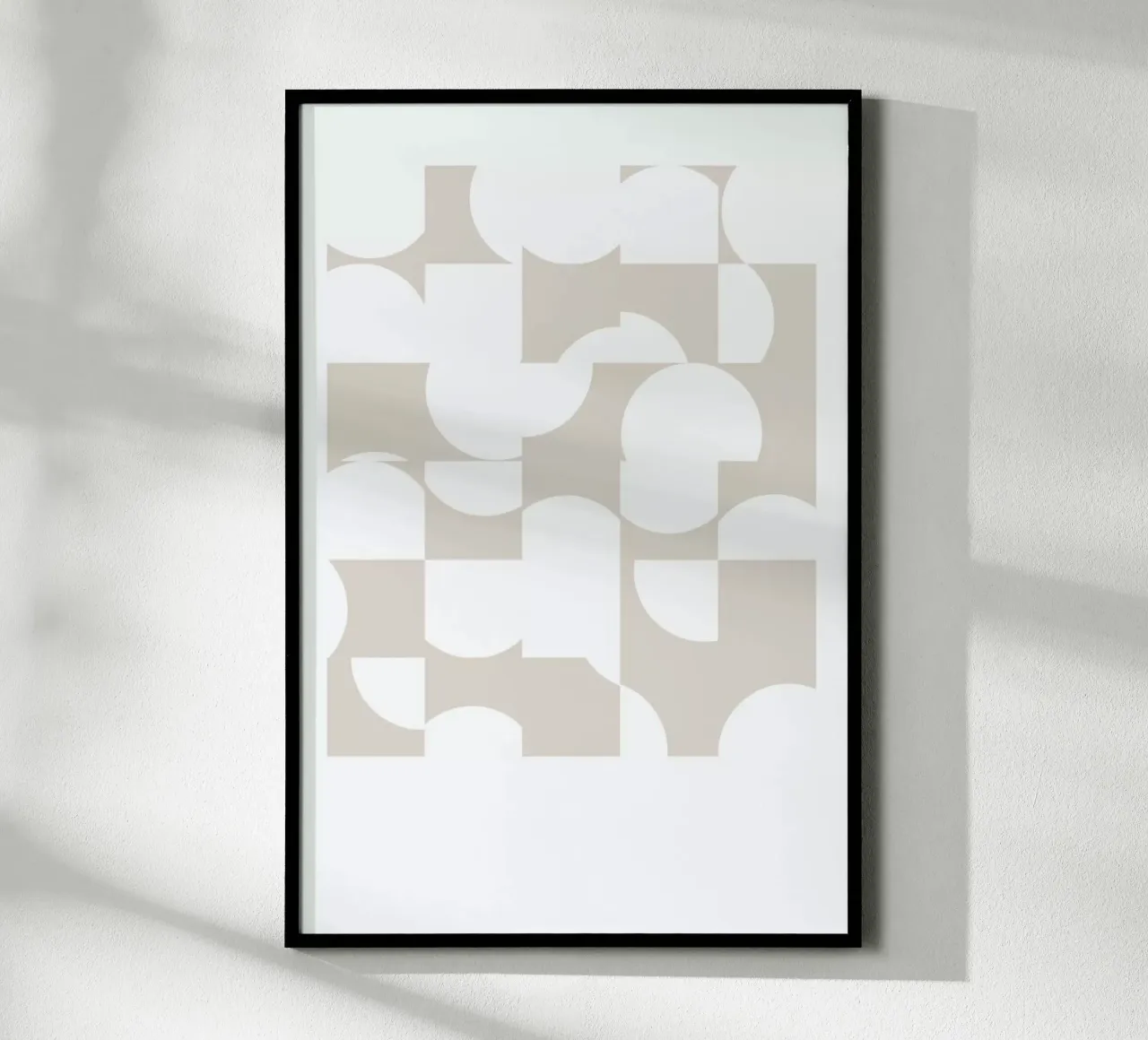Circle Light poster con telaio in legno da 170QM
