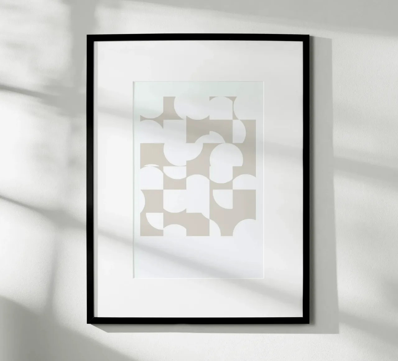 Circle Light poster con telaio in legno da 170QM