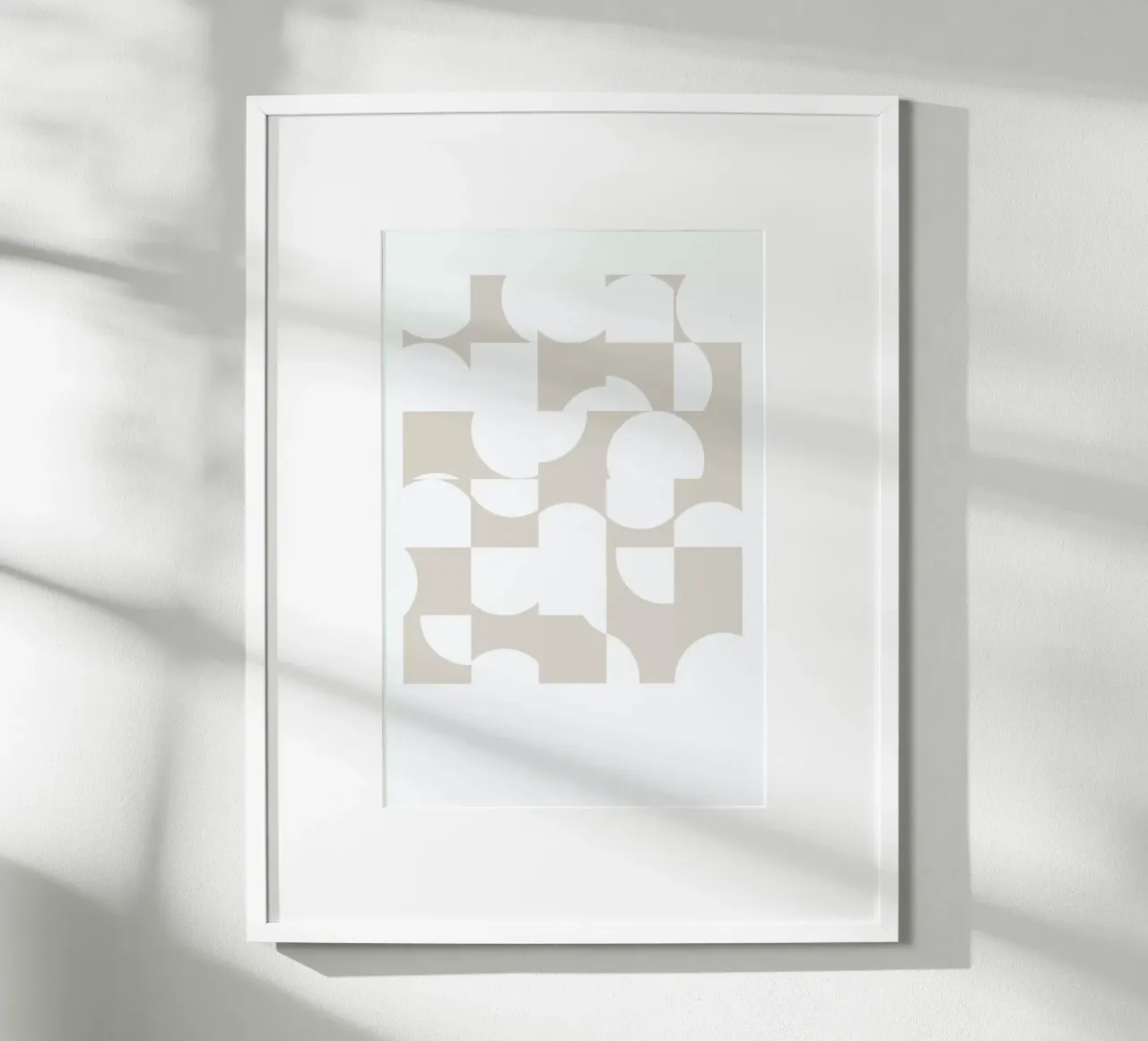 Circle Light poster con telaio in legno da 170QM