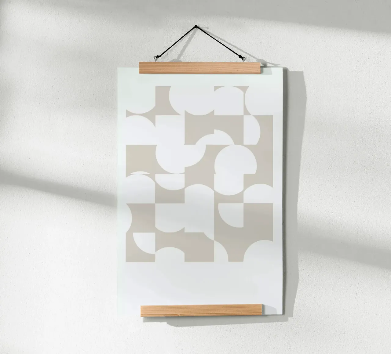 Circle Light poster con telaio in legno da 170QM
