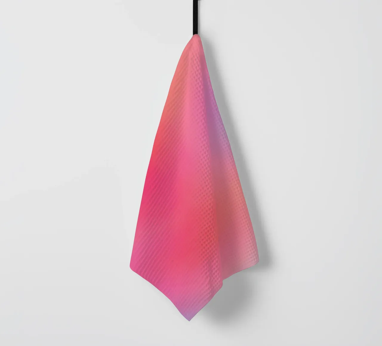 Pinkorange mood tea towel by Ohkimiko
