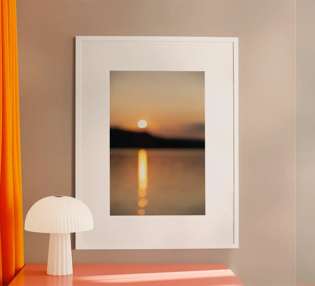 A Morning Scene 4 poster con telaio in plastica da Mareike Böhmer Photography