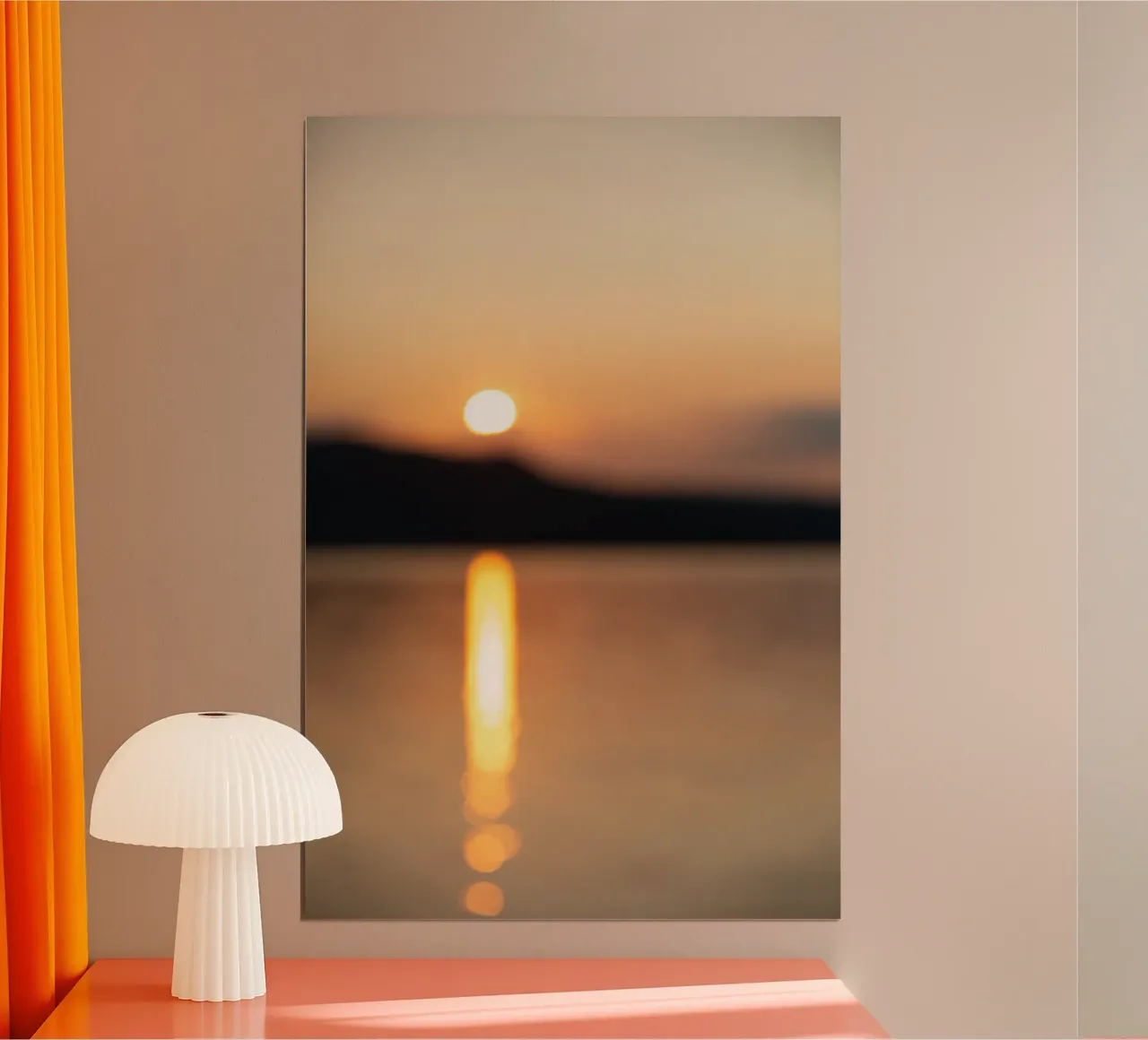 A Morning Scene 4 poster con telaio in plastica da Mareike Böhmer Photography