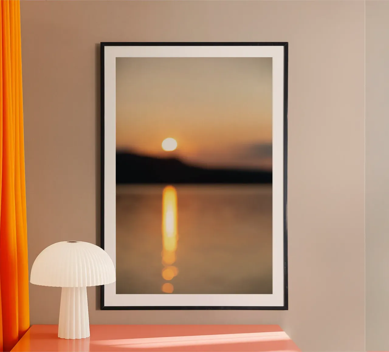 A Morning Scene 4 poster con telaio in plastica da Mareike Böhmer Photography