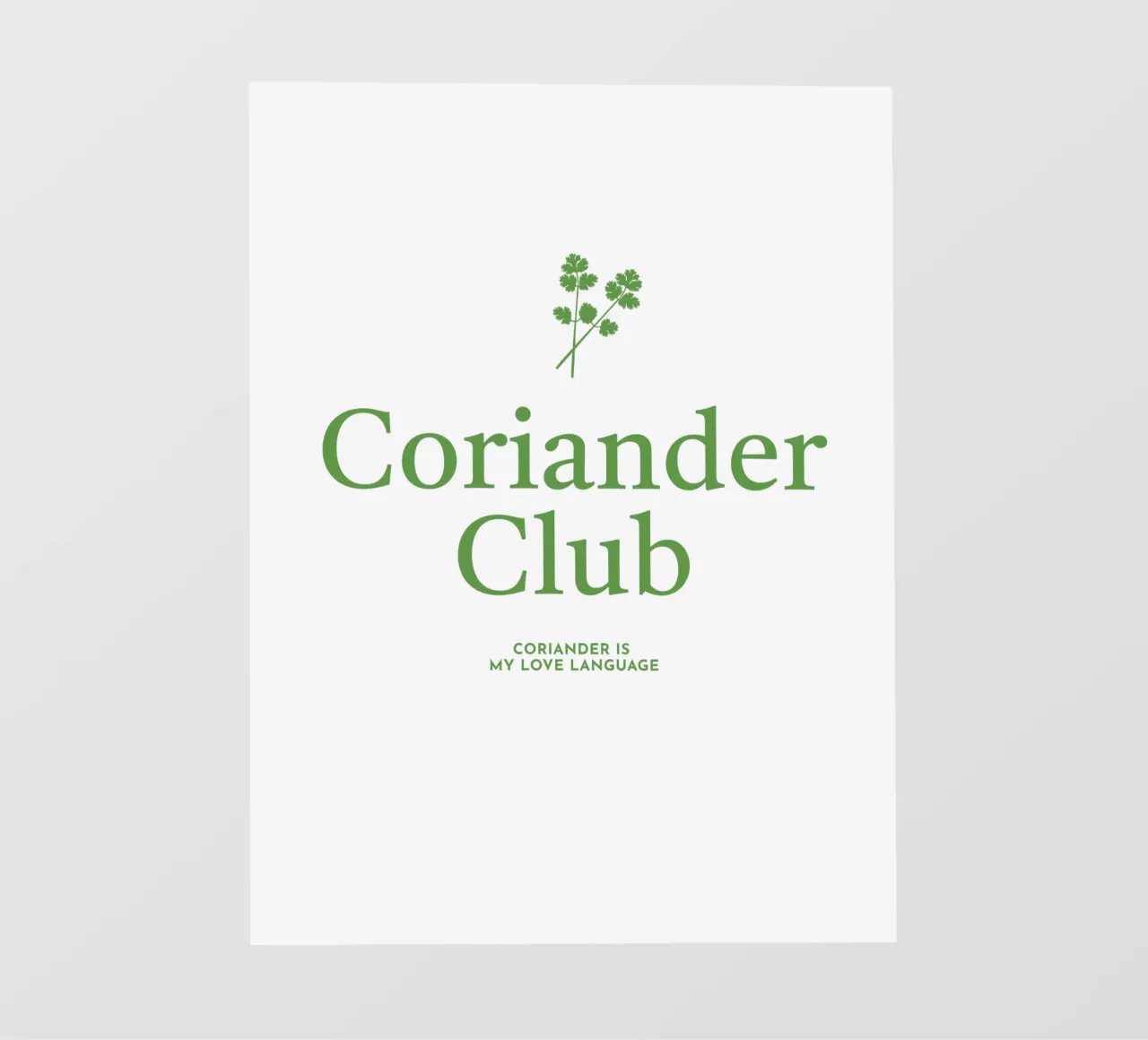 Coriander Club pellicola backlit da Bureau Purpur