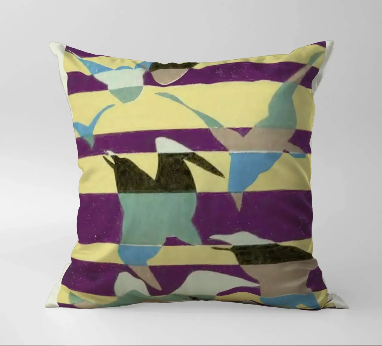 Shin-Bijutsukai - Linear Flight cuscino da Vintage by JUNIQE