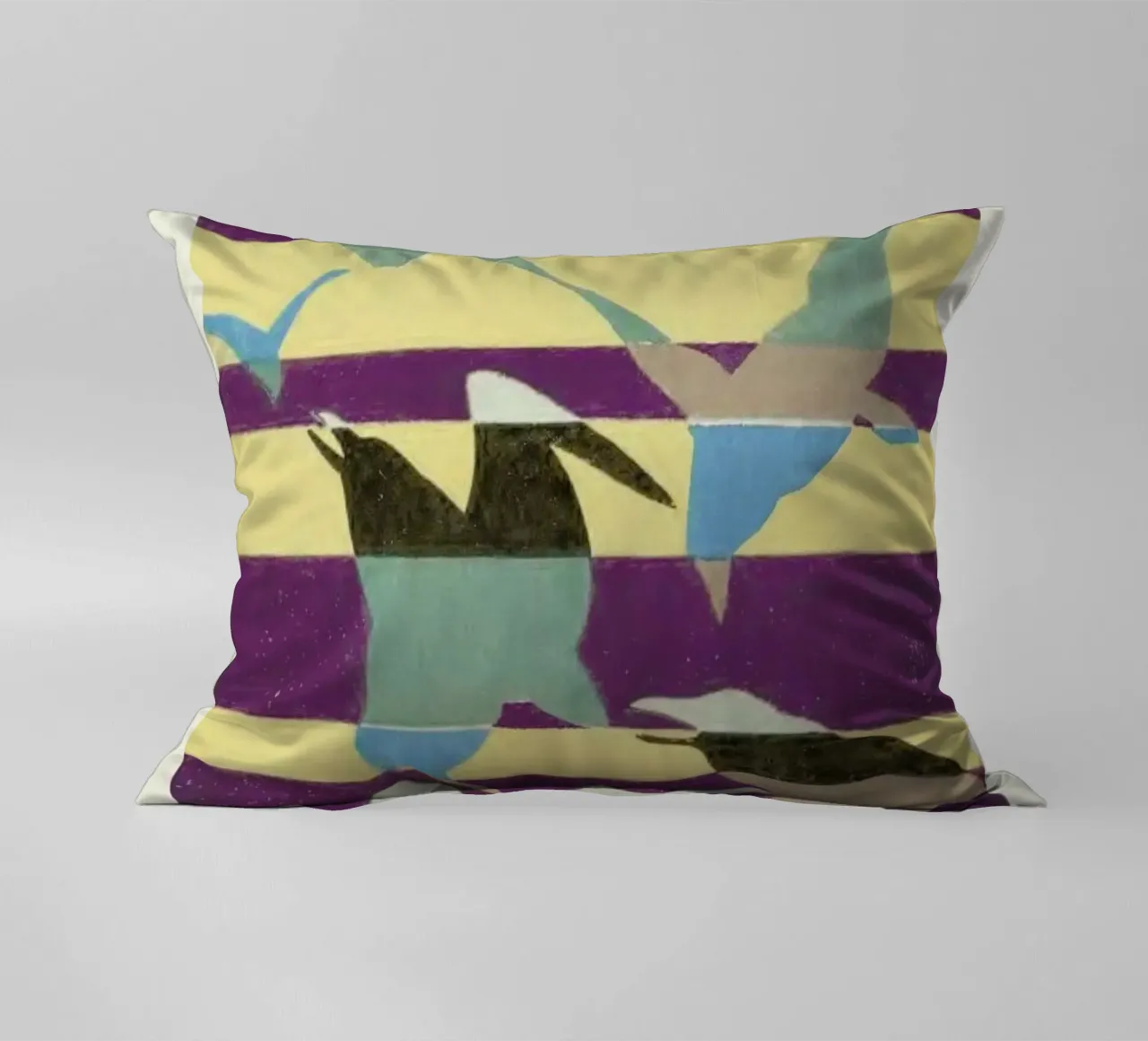 Shin-Bijutsukai - Linear Flight cuscino da Vintage by JUNIQE