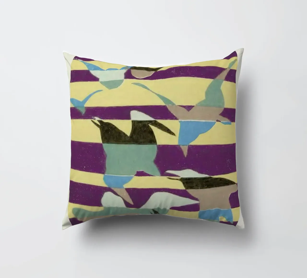 Shin-Bijutsukai - Linear Flight cuscino da Vintage by JUNIQE