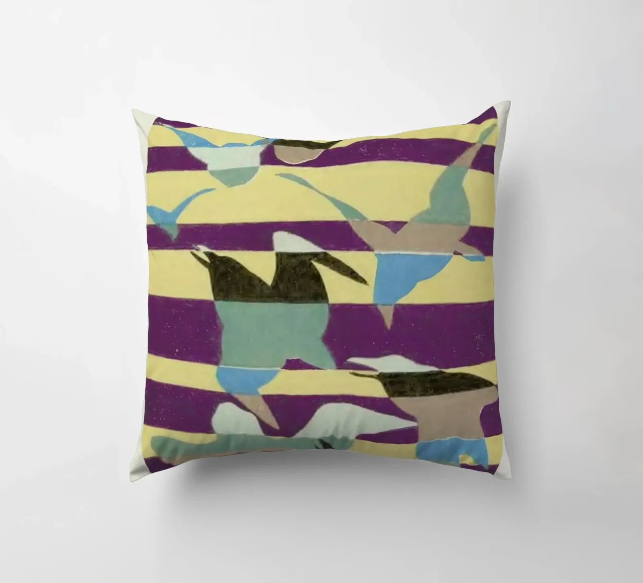 Shin-Bijutsukai - Linear Flight cuscino da Vintage by JUNIQE