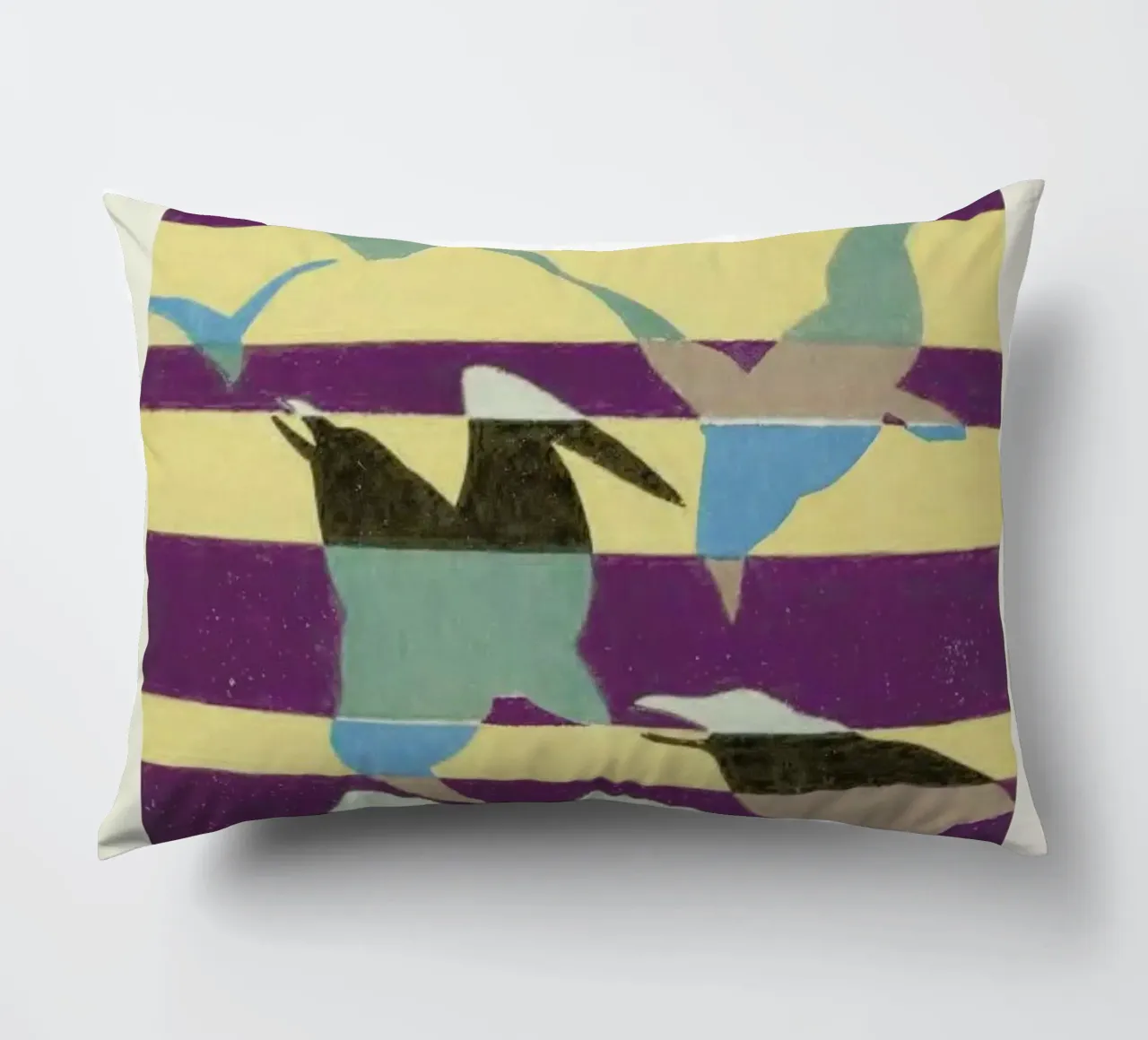 Shin-Bijutsukai - Linear Flight cuscino da Vintage by JUNIQE