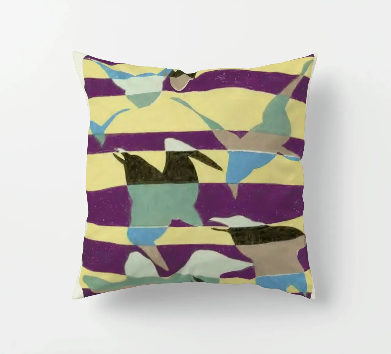 Shin-Bijutsukai - Linear Flight cuscino da Vintage by JUNIQE