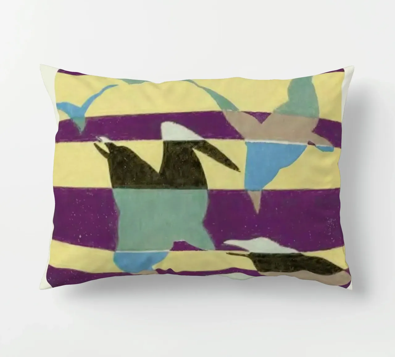 Shin-Bijutsukai - Linear Flight cuscino da Vintage by JUNIQE