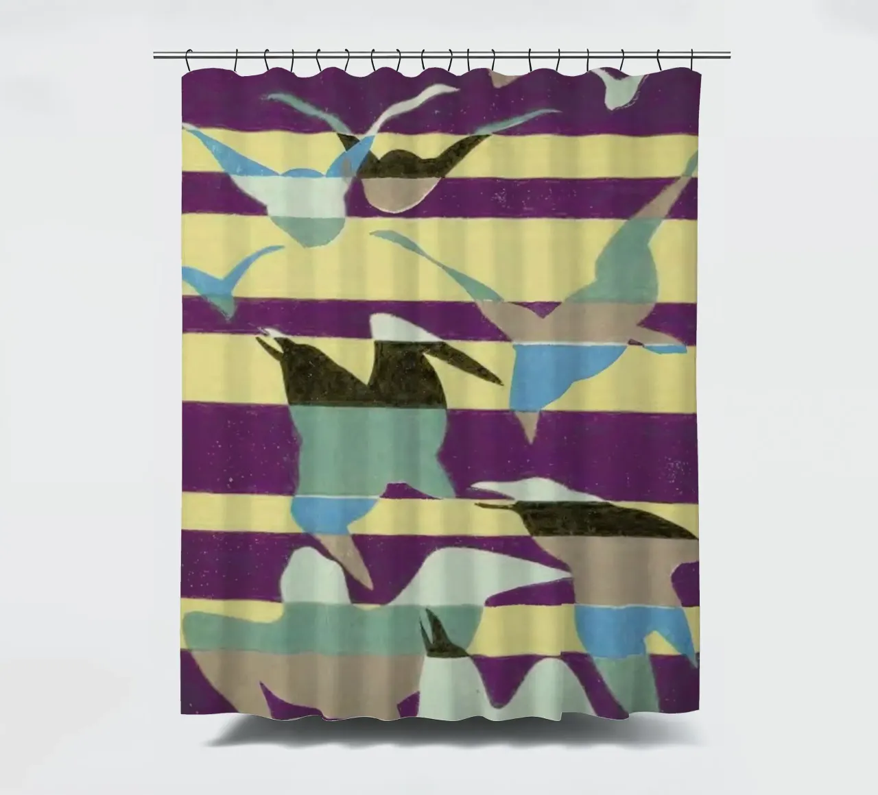 Shin-Bijutsukai - Linear Flight tenda da doccia da Vintage by JUNIQE