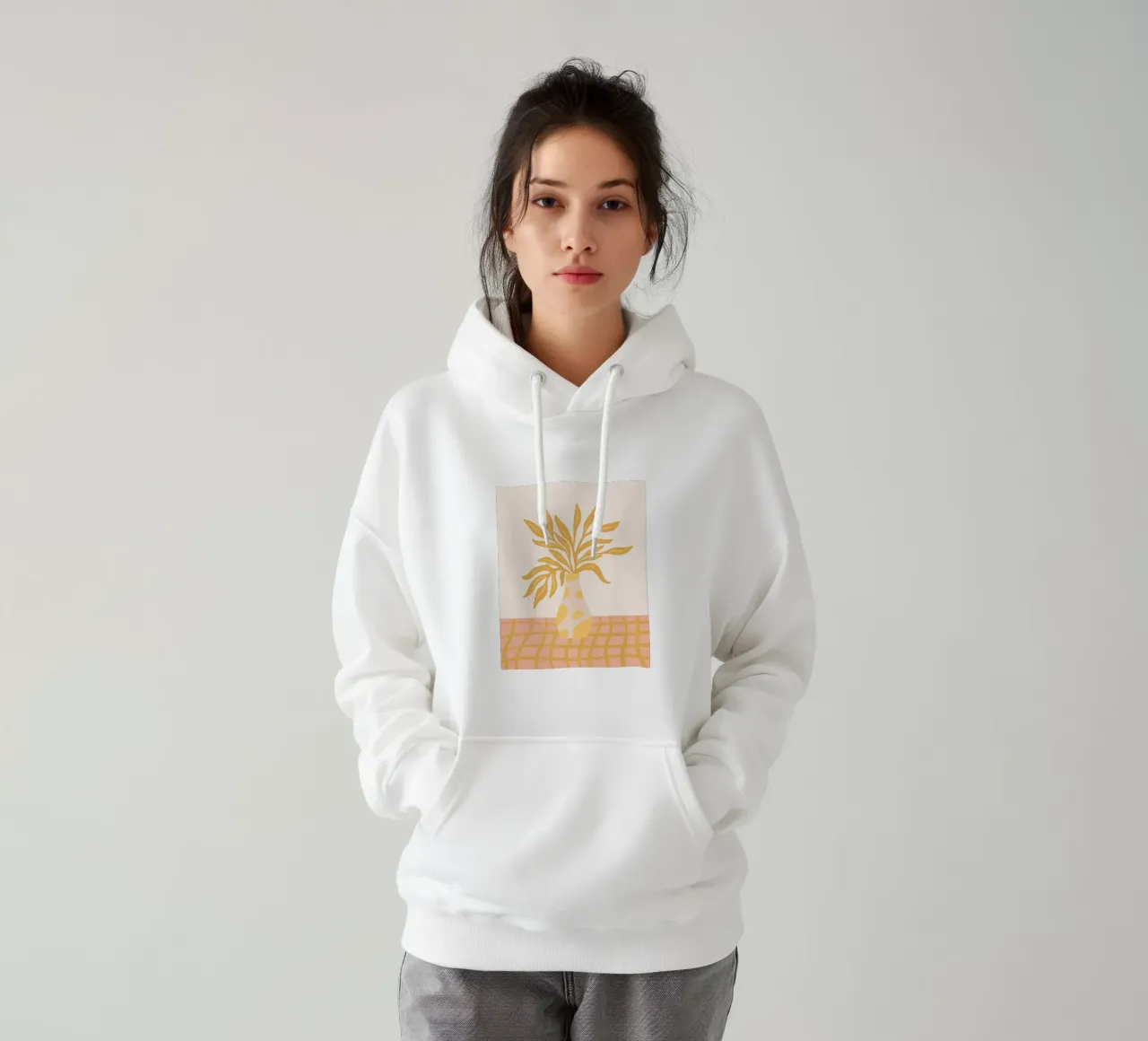 Bright floral vase hoodie by Wackapacka