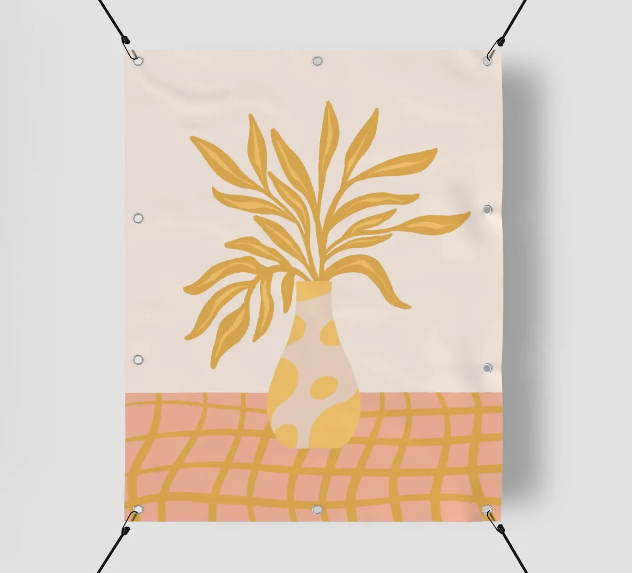 Bright floral vase pvc cover by Wackapacka