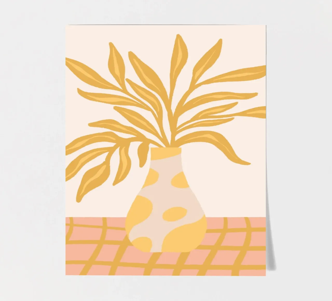 Heldere bloemenvaas stickervel van Wackapacka
