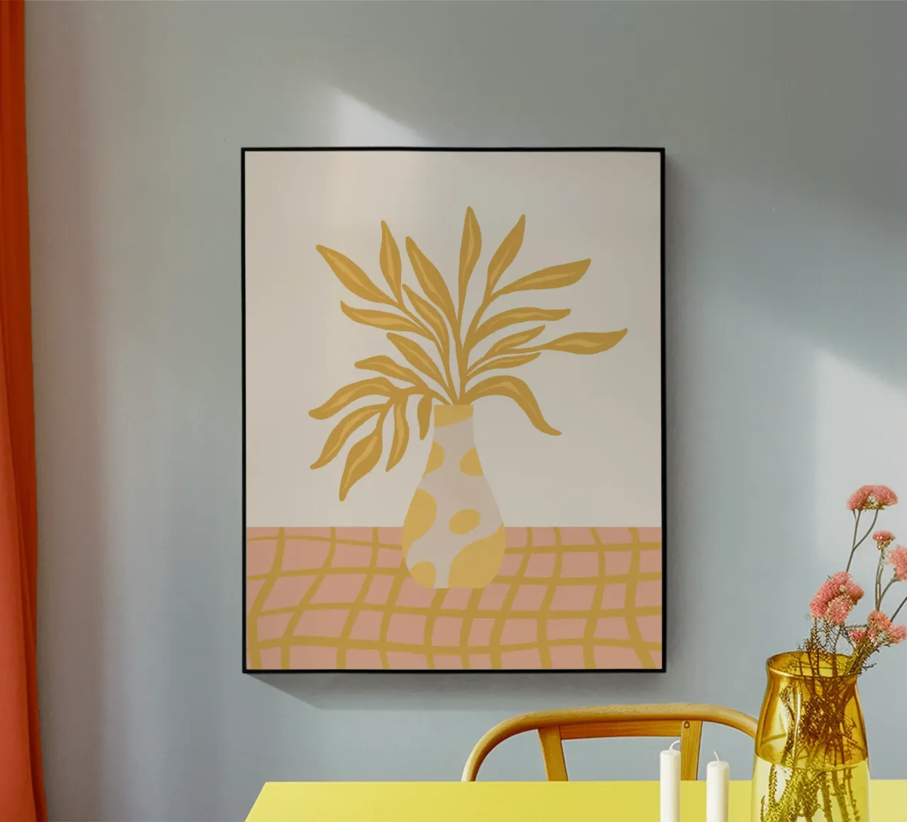 Heldere bloemenvaas acryl van Wackapacka