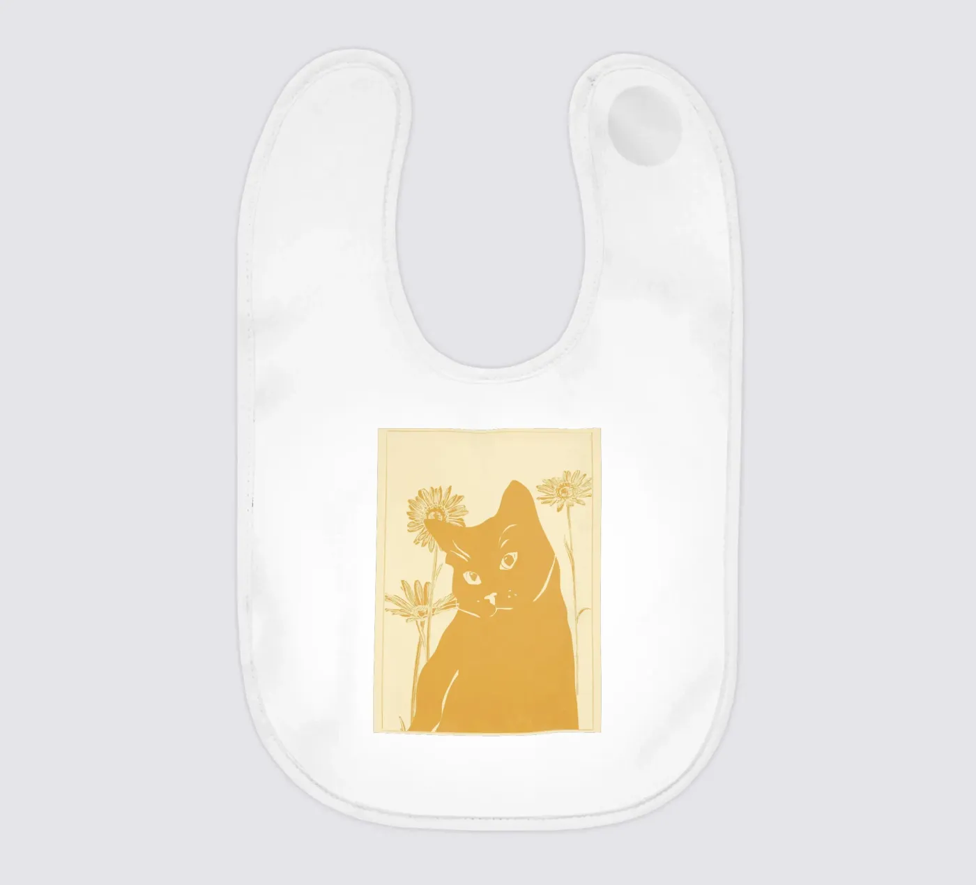 Gatto giallo bavaglino da ThingDesign