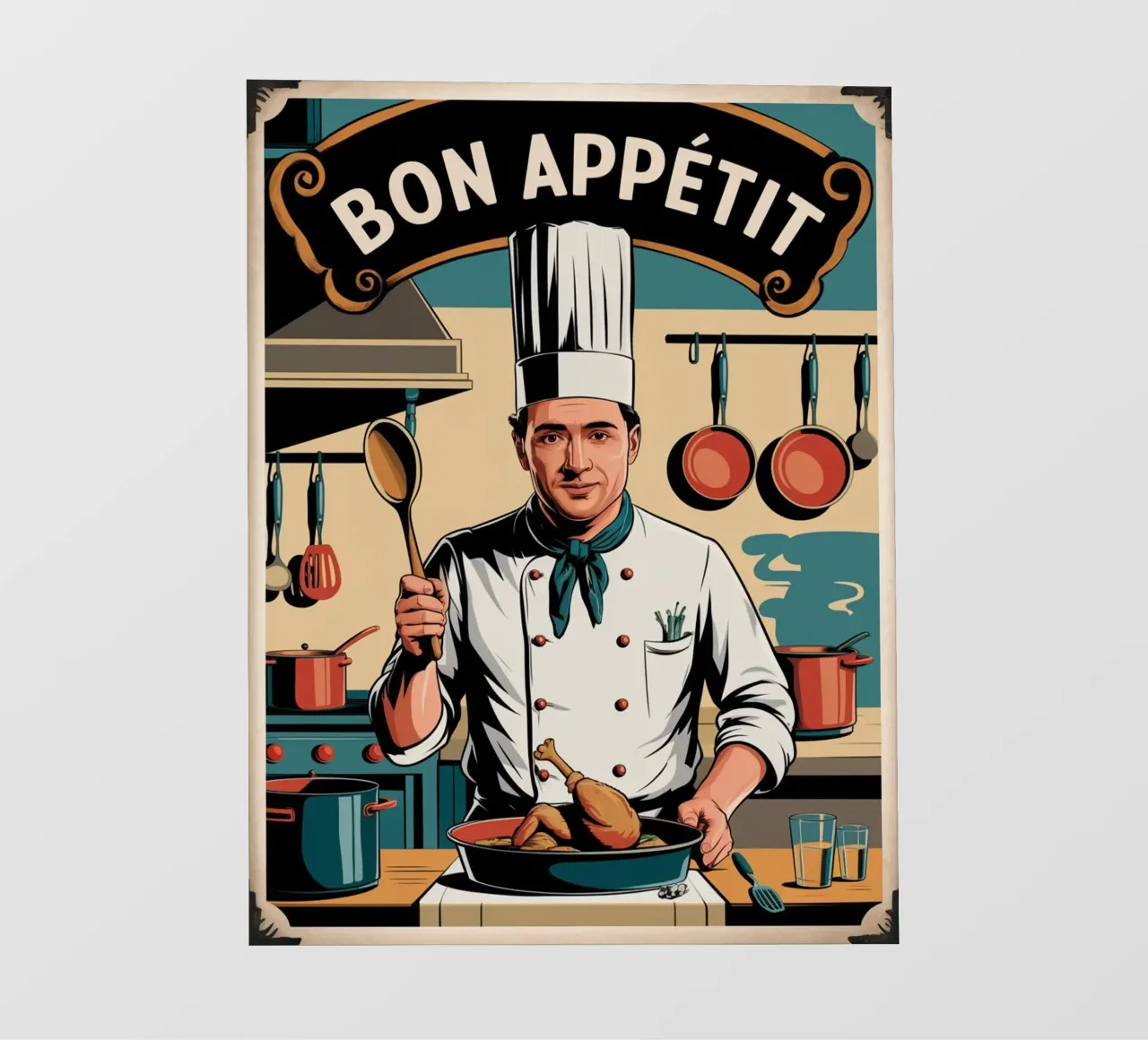 Bon Appetit pellicola backlit da Shark Printables