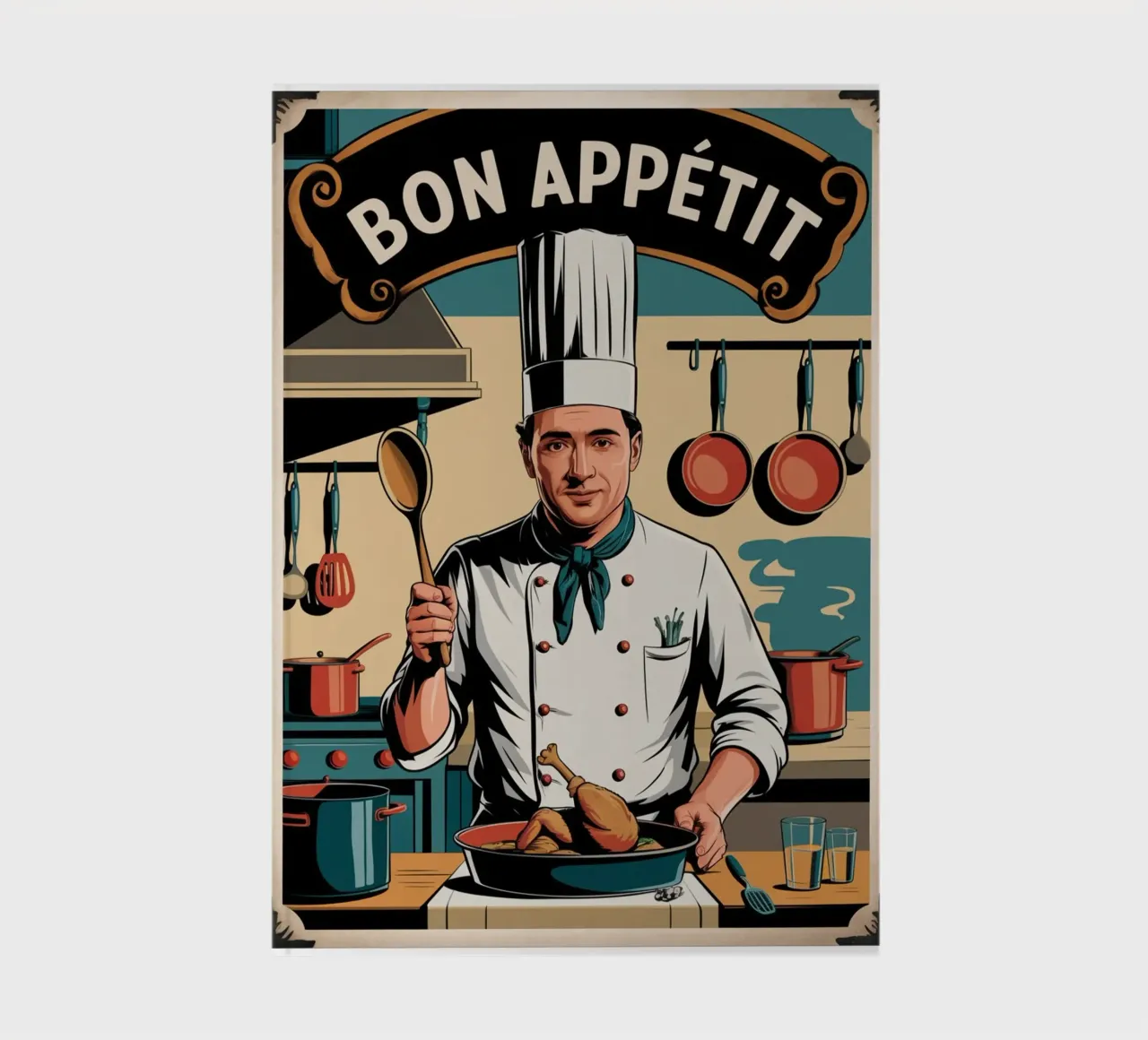 Bon Appetit notebook by Shark Printables