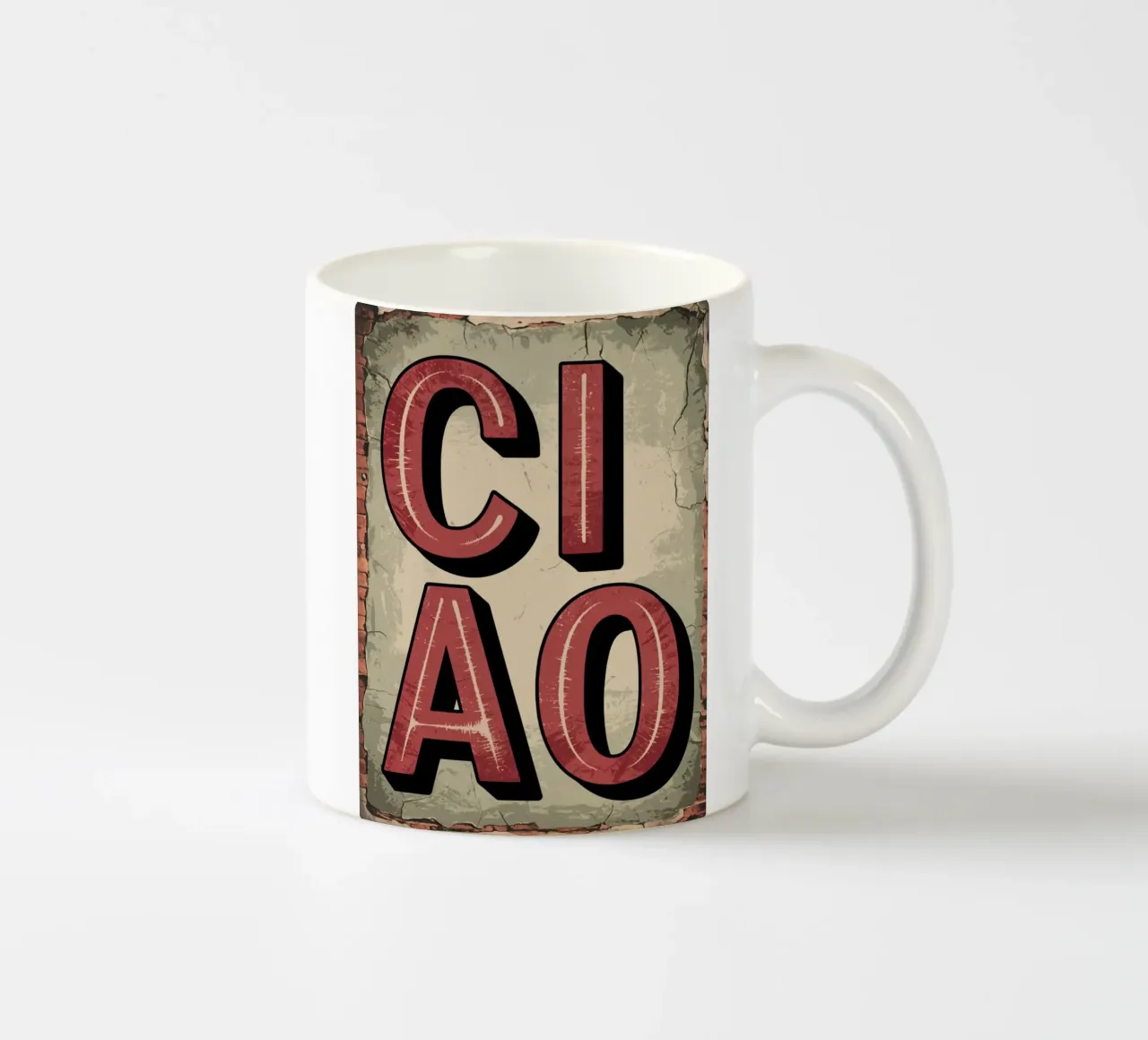 Ciao Keramik Tasse von Shark Printables