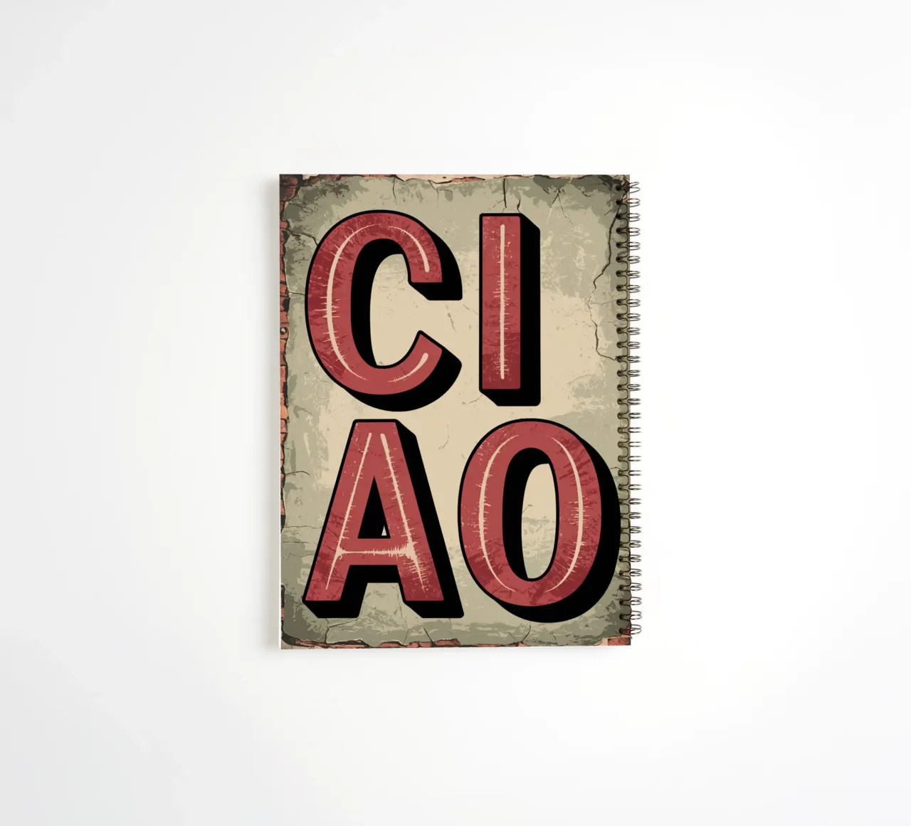 Ciao spiral notebook by Shark Printables