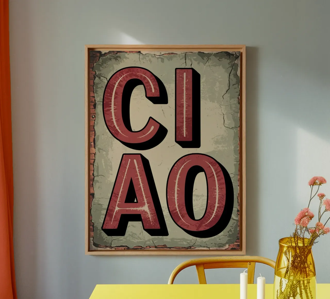 Ciao tela con Cornice a cassetta da Shark Printables