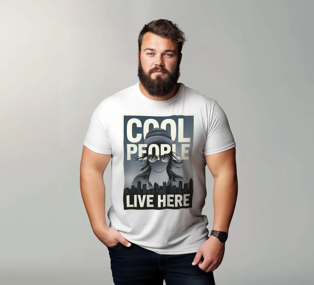 Qui vive gente in gamba t-shirt da Shark Printables