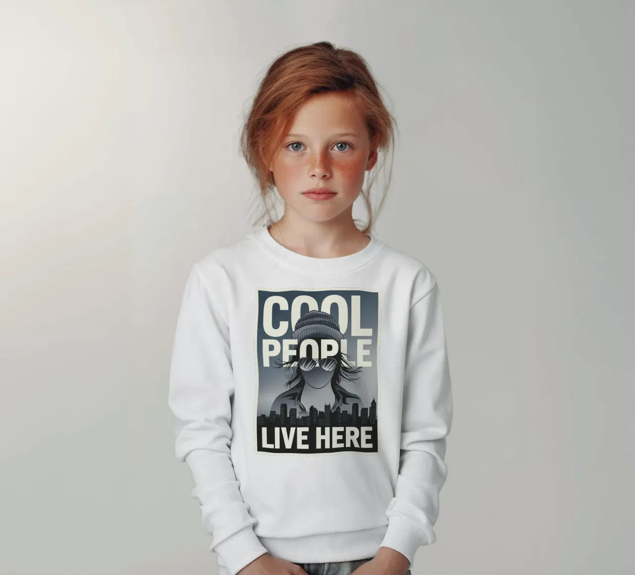 Qui vive gente in gamba felpa bambino da Shark Printables