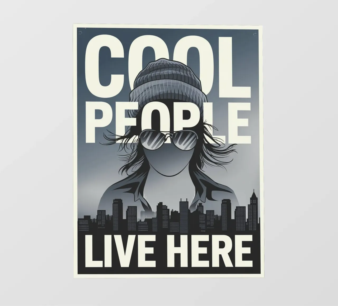 Qui vive gente in gamba telo in pvc da Shark Printables