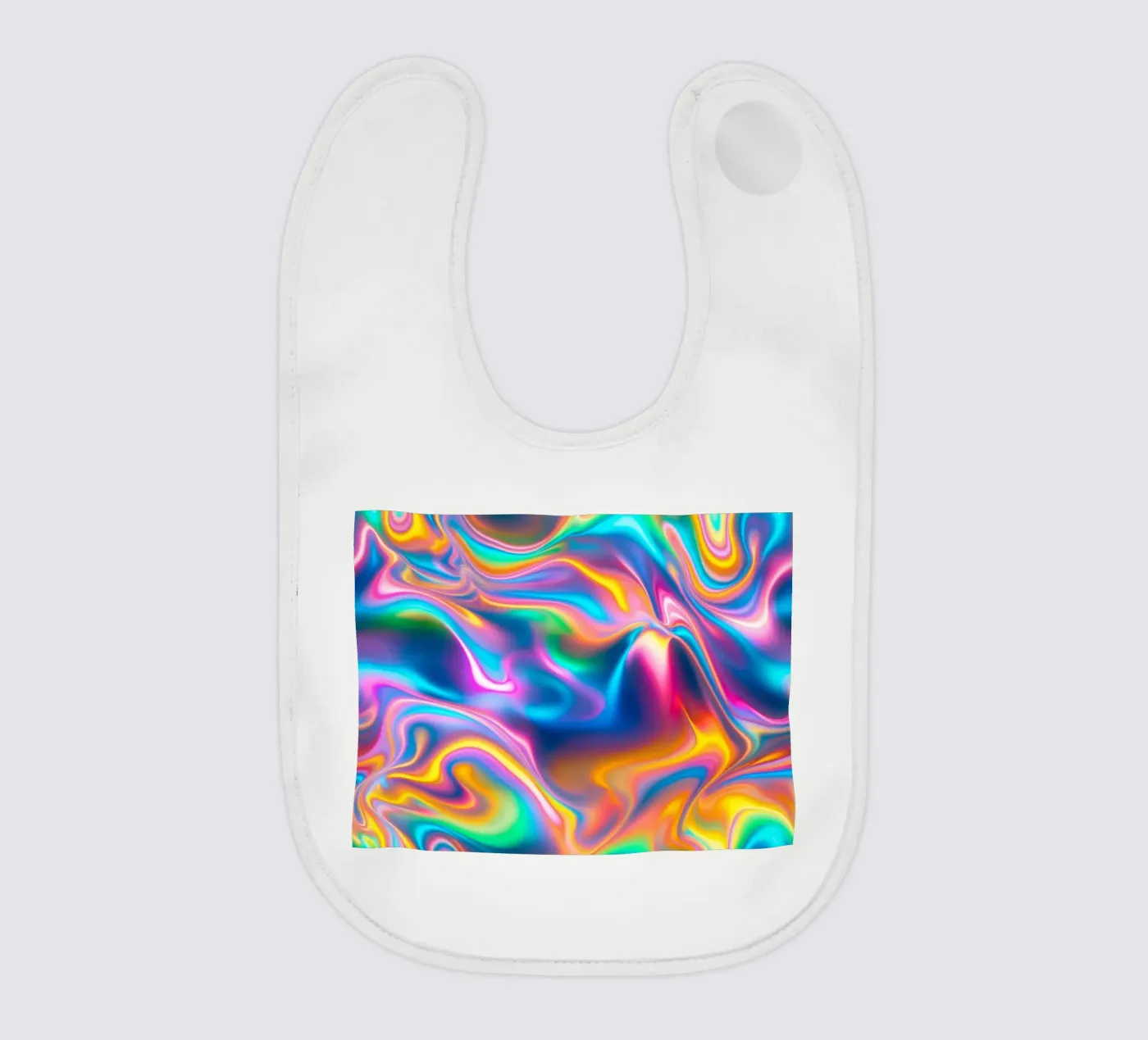 Rainbow Iridescent Pattern bavaglino da Shark Printables