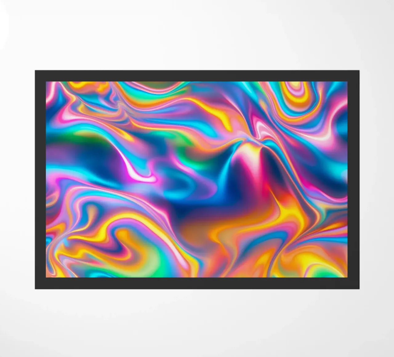 Rainbow Iridescent Pattern doormat by Shark Printables