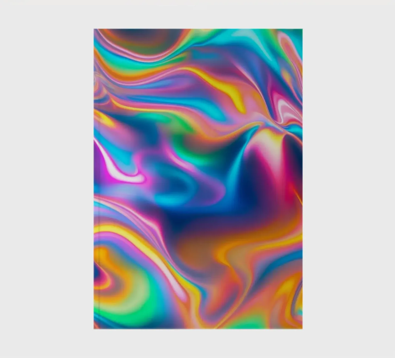 Regenbogen schillerndes Muster Notizbuch von Shark Printables