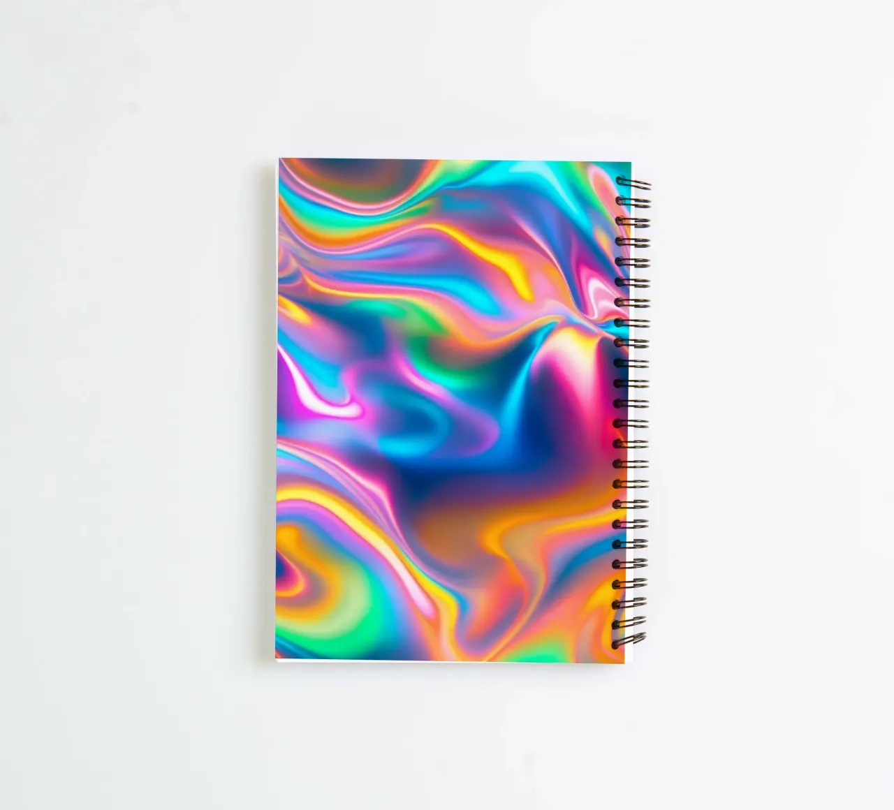 Rainbow Iridescent Pattern spiral notebook by Shark Printables