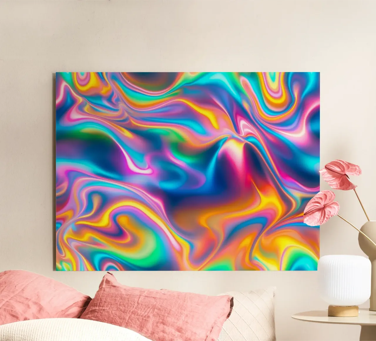 Rainbow Iridescent Pattern forex plate by Shark Printables