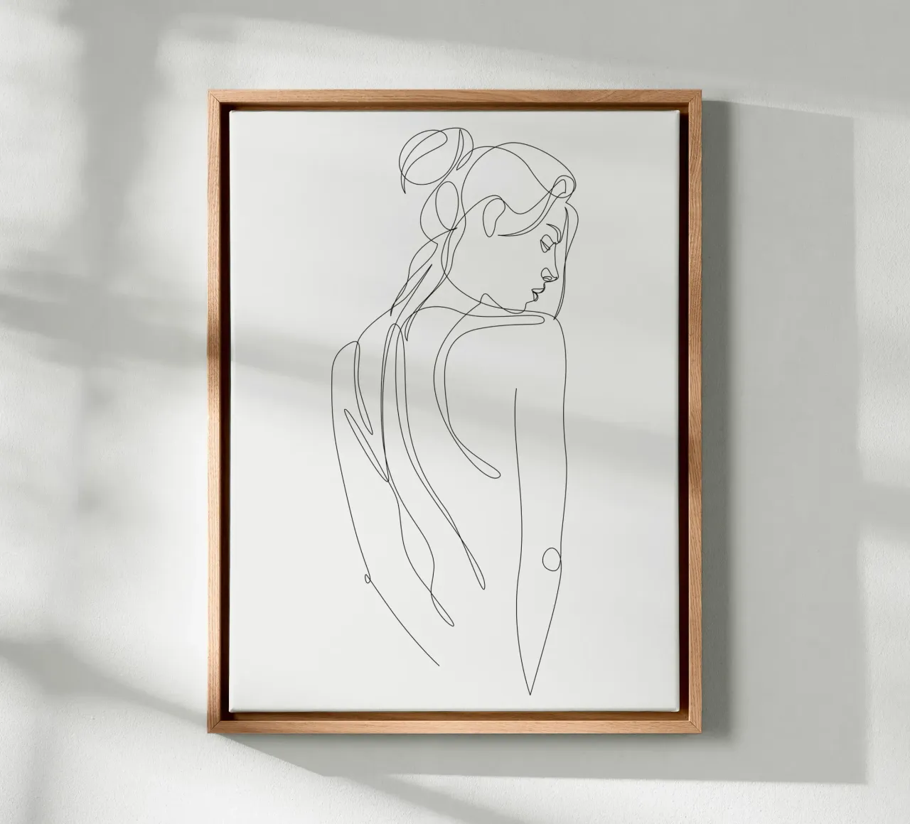 Elvia - Figura di linea - A2506 tela con Cornice a cassetta da Addillum