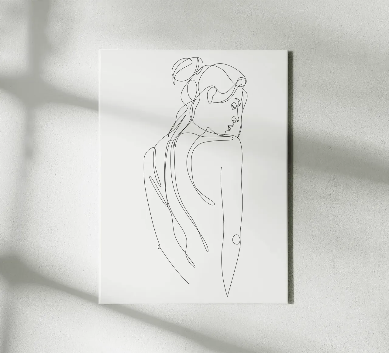 Elvia - Figura di linea - A2506 tela con Cornice a cassetta da Addillum
