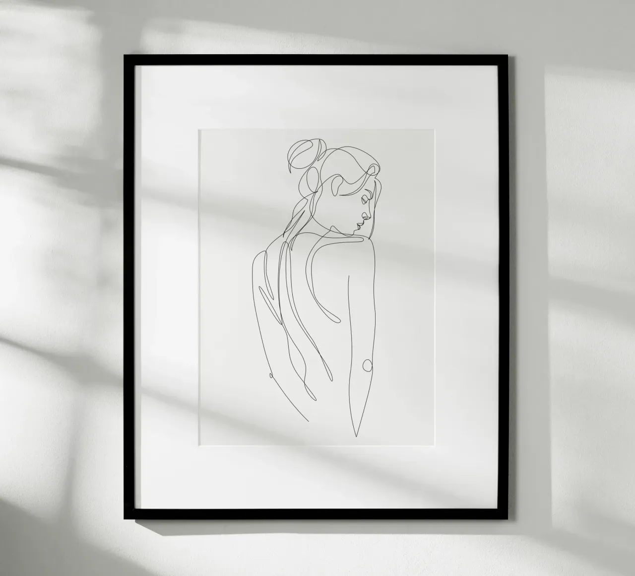 Elvia - Figura di linea - A2506 carta hahnemühle da Addillum