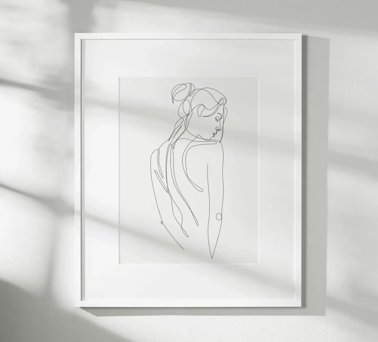 Elvia - Figura di linea - A2506 carta hahnemühle da Addillum