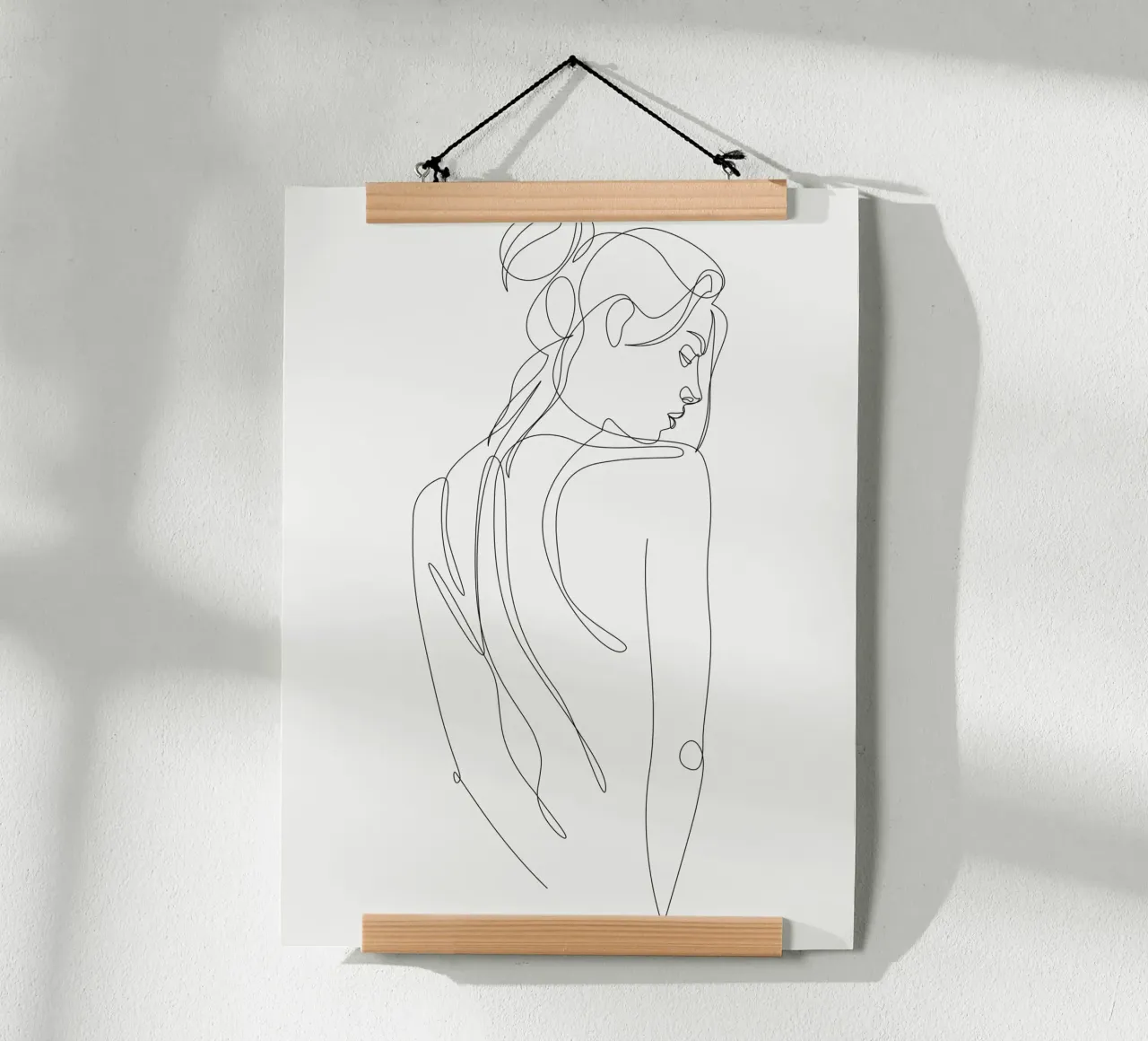 Elvia - Figura di linea - A2506 carta hahnemühle da Addillum