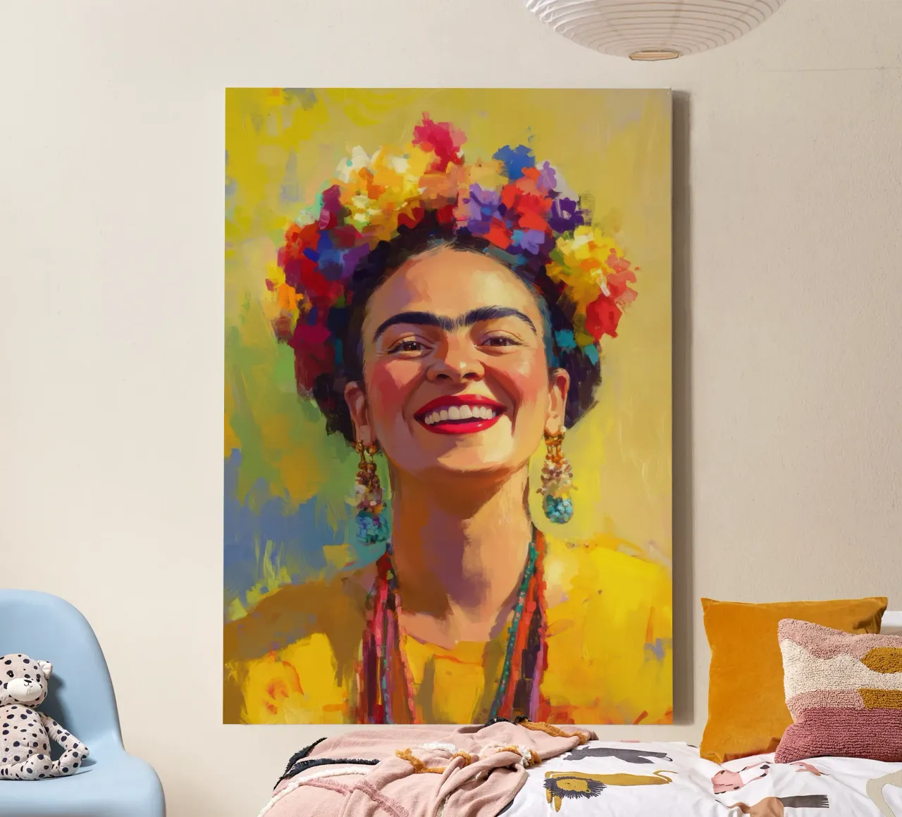 Frida Kahlo: I colori del trionfo, un omaggio alla vita tela da Fantasias Florales