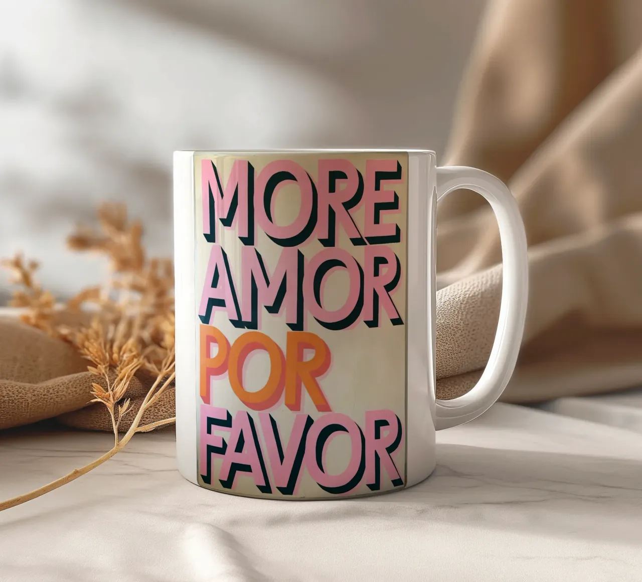 More Amor Por Favor tazza in ceramica da Shark Printables