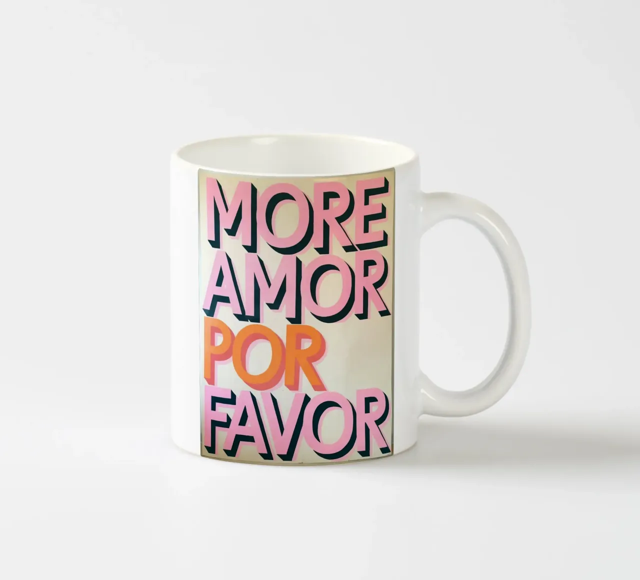 More Amor Por Favor tazza in ceramica da Shark Printables
