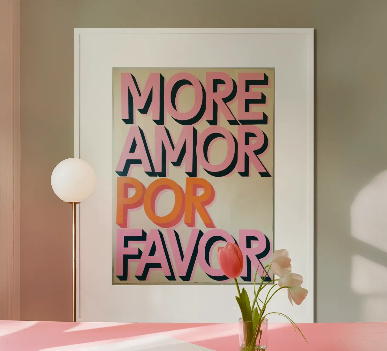 More Amor Por Favor poster by Shark Printables