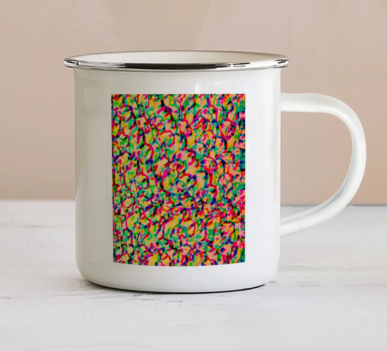 XRX_BTC_RainB tazza in smalto da Crypto_Jungle