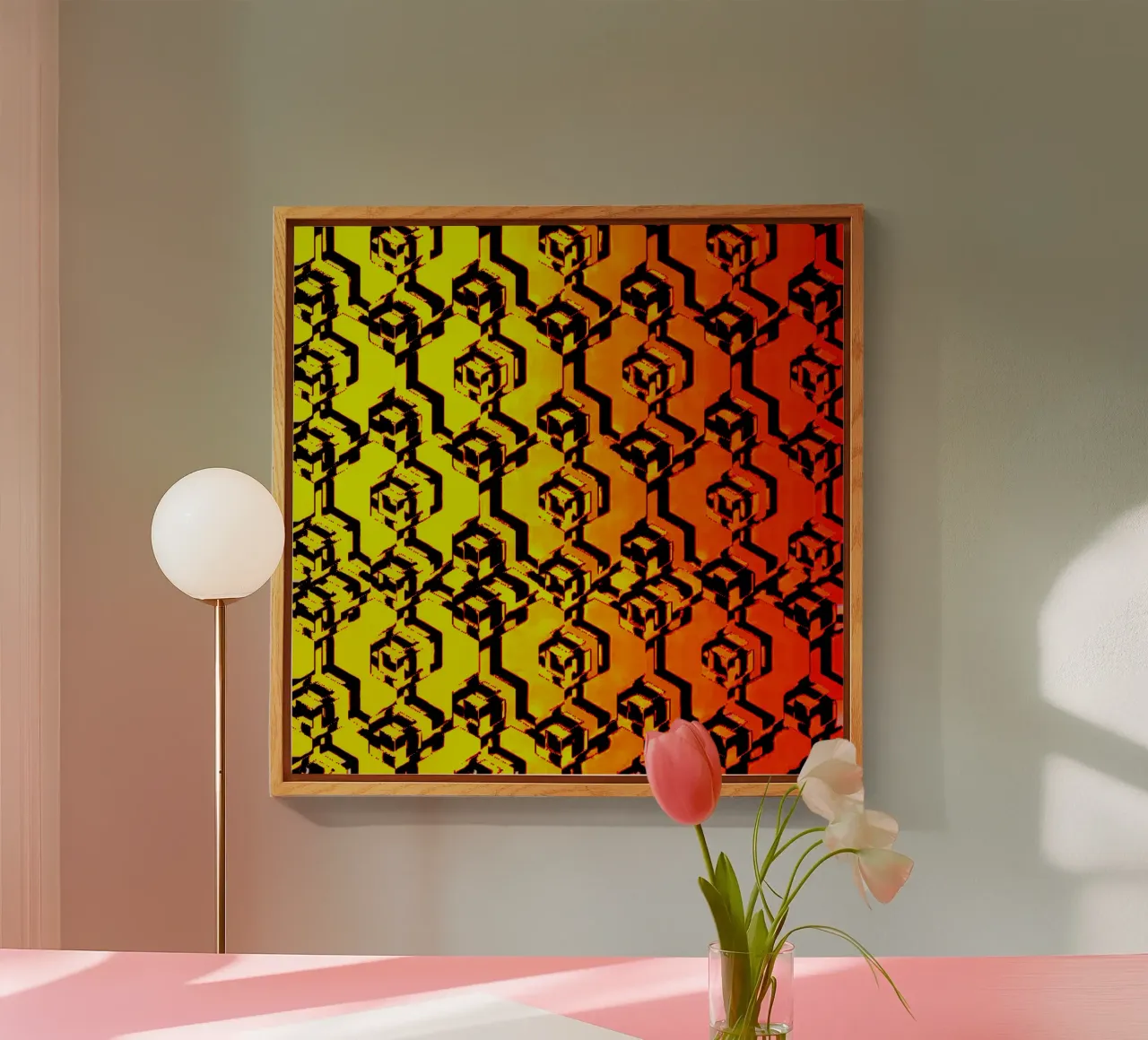 XRX_BTC_Sunset plexiglass da Crypto_Jungle